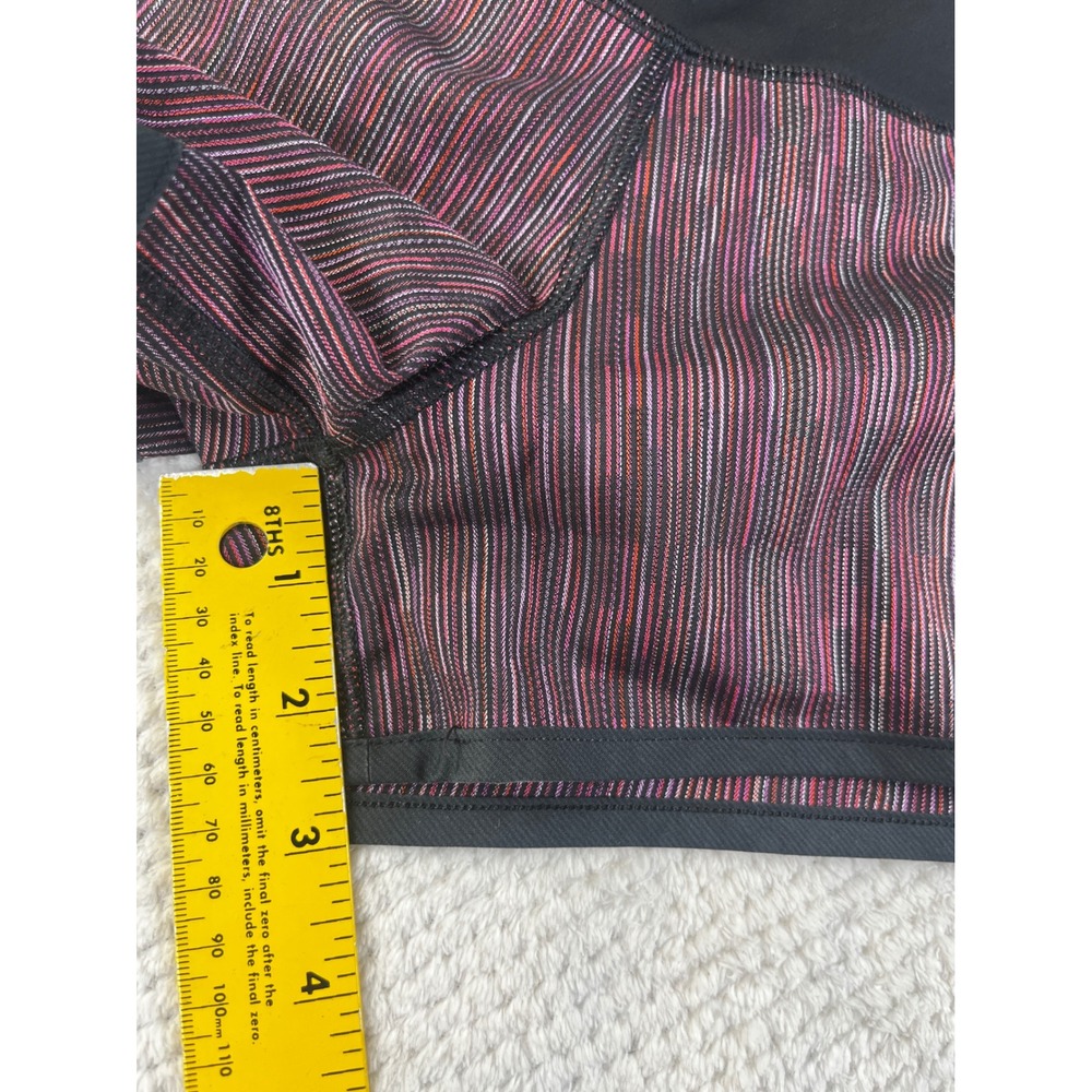 Lululemon Speed Up Shorts Size 8 Multicolor Static Stripe Running Athletic Black - Picture 4 of 8